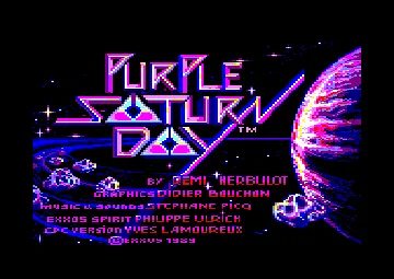 Purple Saturn Day (UK) (1989) screen shot title
